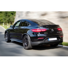 Задній дифузор з насадками (Дизайн AMG43 ) для мерседес GLC coupe C253 2016-2023 рр