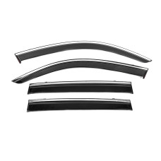 Вітровики з хромованим молдингом Niken Luxury (4 шт) для бмв X3 F25 2011-2018 рр