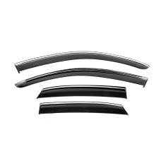 Вітровики з хромованим молдингом Niken Luxury (4 шт) для Lexus RX 2022- рр