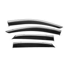 Вітровики з хромованим молдингом Niken Luxury (4 шт) для Lexus RX 2016-2022 рр