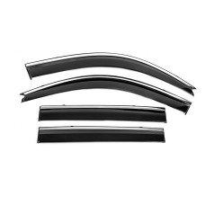 Вітровики з хромованим молдингом Niken Luxury (4 шт) для Lexus GX470 2002-2009 рр