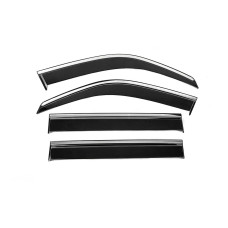 Вітровики з хромованим молдингом Niken Luxury (4 шт) для Lexus LX470 1998-2007 рр