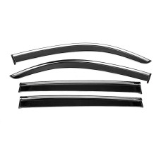 Вітровики з хромованим молдингом Niken Luxury (4 шт) для мерседес EQB 2021- рр