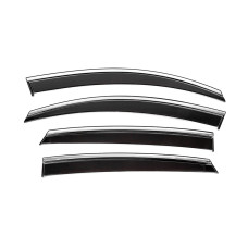 Вітровики з хромованим молдингом Niken Luxury (4 шт) для мерседес GLC coupe C253 2016-2023 рр