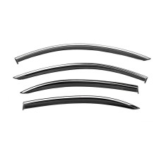 Вітровики з хромованим молдингом Niken Luxury (Long, 4 шт) для мерседес S-сlass W221 2005-2013 рр