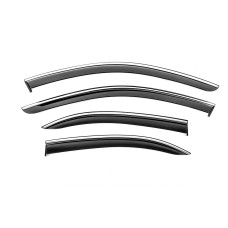 Вітровики з хромованим молдингом Niken Luxury (SD, 4 шт) для мерседес C-class W204 2007-2015 рр