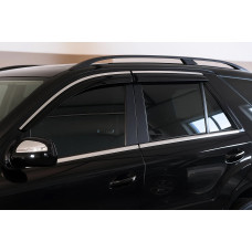 Вітровики з хромованим молдингом Niken Luxury (4 шт) для мерседес ML W164 2005-2011 рр