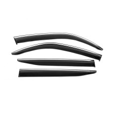 Вітровики з хромованим молдингом Niken Luxury (4 шт) для Toyota Land Cruiser 300 2021- рр