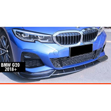 Передня Lip накладка DPT V-1 (Для M Technic чорний глянець) для бмв 3 серія G20/G21 2018- рр