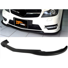 Накладка на передній бампер DPT V2 (2011-2015, чорний глянець) для мерседес C-class W204 рр