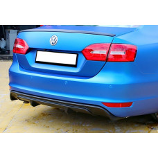 Задній дифузор DPT (2011-2014 чорний глянець) для Volkswagen Jetta рр