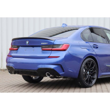 Спойлер DPT V-2 (чорний глянець) для бмв 3 серія G20/21 2018- рр