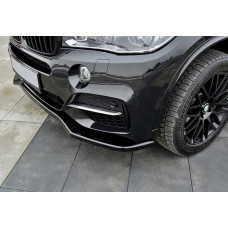 Передня Lip накладка DPT V-1 (для M-Sport чорний глянець) для бмв X5 F15 2013-2018 рр