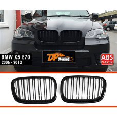 Решітка радіатора V1 (чорний глянець) для бмв X6 E-71 2008-2014 рр