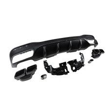 Задній дифузор для GLE (дизайн GLE63 Black) для мерседес GLE/ML сlass W166 2011-2018 рр