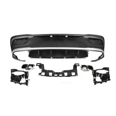 Задній дифузор з насадками (дизайн GLE63) для мерседес GLE coupe C167 2019- рр