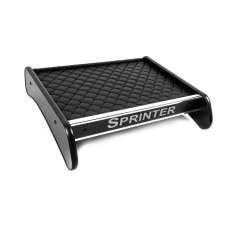 Полиця на панель (Чорна з чорною ниткою) для мерседес Sprinter W907/W910 2018- рр