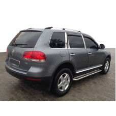 Рейлінги Хром (Пласт. Ніжки) Пластикова ніжка для Volkswagen Touareg 2002-2010 рр