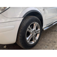 Накладки на арки (4 шт, чорні) для мерседес Vito W639 2004-2014 рр