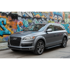 Бокові пороги New Vision Black (2 шт., алюміній) для Ауди Q7 2005-2015 рр