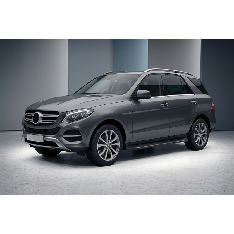 Бокові пороги Bosphorus Black (2 шт., алюміній) для Mercedes GLE/ML сlass W166 2011-2018 рр