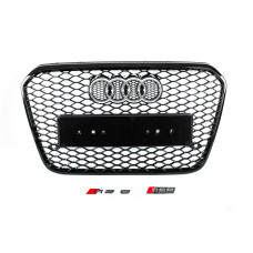 Передня чорна решітка RS-style (2011-2014) для Ауди A6 C7 рр