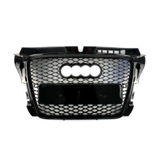 Передня решітка RS-style (2008-2012 чорна з хромом) для Ауди A3 рр