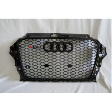 Передня решітка RS-style (2012-2016 чорна) для Ауди A3 рр