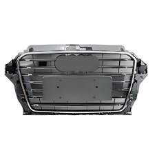 Передня решітка RS-style (2012-2016 сіра з хромом) для Ауди A3 рр