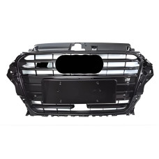 Передня решітка S-style (2012-2016 чорна) для Ауди A3 рр