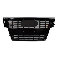 Передня решітка RS-style (2007-2011 чорна ) для Ауди A4 B8 рр