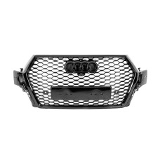 Передняя решетка RS-Style (2015-2019, черная) для Ауди Q7 2015–2026 гг