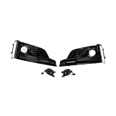 Решітки протитуманних фар з туманкою (2016-2019, 2 шт, Чорний) для Ауди A5 рр