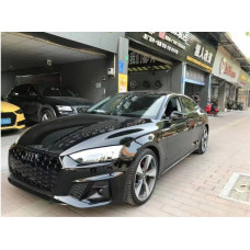 Решітки протитуманних фар з туманкою RS-Style (2020-2025 2 шт Чорний) для Ауди A5 рр