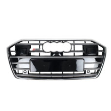 Передня решітка S-style (з ACC чорна з хромом) для Ауди A6 C8 2018- рр