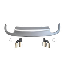 Задній дифузор з насадками S-Style (2020-2022 4-х дверна) для Ауди A5 рр