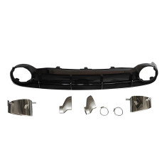 Задній дифузор з насадками RS-Style V-1 (2011-2014) для Ауди A6 C7 рр