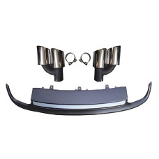 Задній дифузор з насадками RS-Style (2010-2014 подвійний вихлоп) для Ауди A7 рр