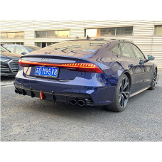 Задній дифузор з насадками S-Style для Ауди A7 2018- рр