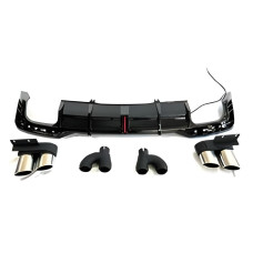 Задній дифузор з насадками RS-Style (2020-2025) для Ауди A5 рр