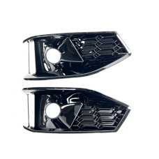 Решітки протитуманних фар S-Style (2020-2022 2 шт Чорний) для Ауди A4 B9 рр