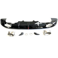 Задній дифузор з насадками QRS-Style (2013-2017) для Ауди Q5 рр