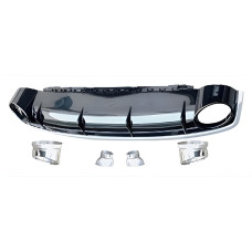 Задній дифузор з насадками QRS-Style (Normal 2015-2019) для Ауди Q7 2015- рр