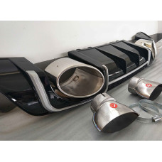 Задній дифузор з насадками TTRS-Style (2014-2020) для Ауди ТТ рр