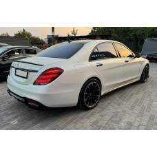 Задній дифузор BRB (під фарбування, 2018-2026) для мерседес S-сlass W222 рр