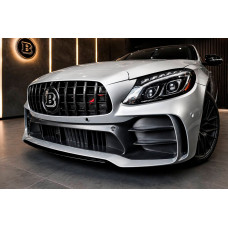 Передній бампер в зборі (дизайн C63 GT) для мерседес C-сlass W205 2014-2021 рр