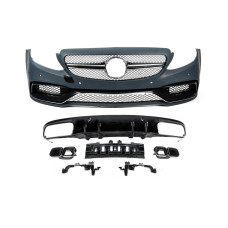 Комплект обвісів з дифузором для Coupe (AMG C63-designs 2014-2018) для мерседес C-сlass W205 рр