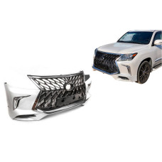Передній бампер для 2008-2015 в стилі рестайлінгу Білий для Lexus LX570/450d
