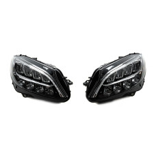 Передня оптика (2 шт без блоків рестайлінг) для мерседес C-сlass W205 2014-2021 рр