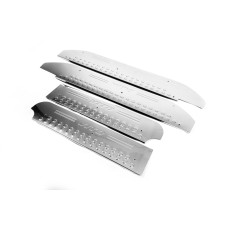 Накладки на внутрішні пороги (OmsaLine) 3 шт, OmsaLine - Італійська нержавійка для мерседес Vito W639 2004-2014 рр